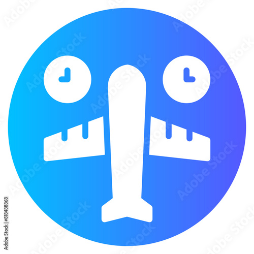 jet lag gradient icon
