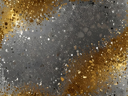 Glitter, gold and silver, sparkling texture, generative AI