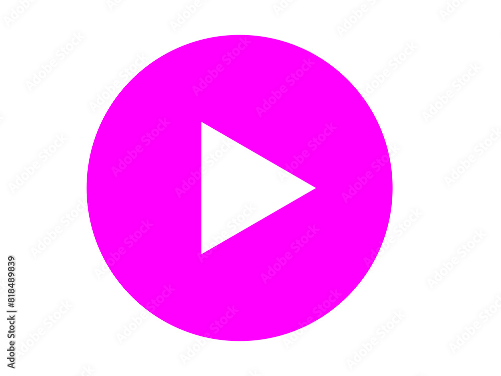 Play button icon design illustration. Play button icon design illustration.