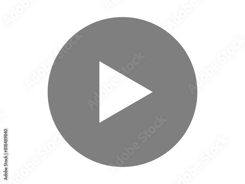Play button icon design illustration. Free Download Play button icon design illustration. - GFXLoad