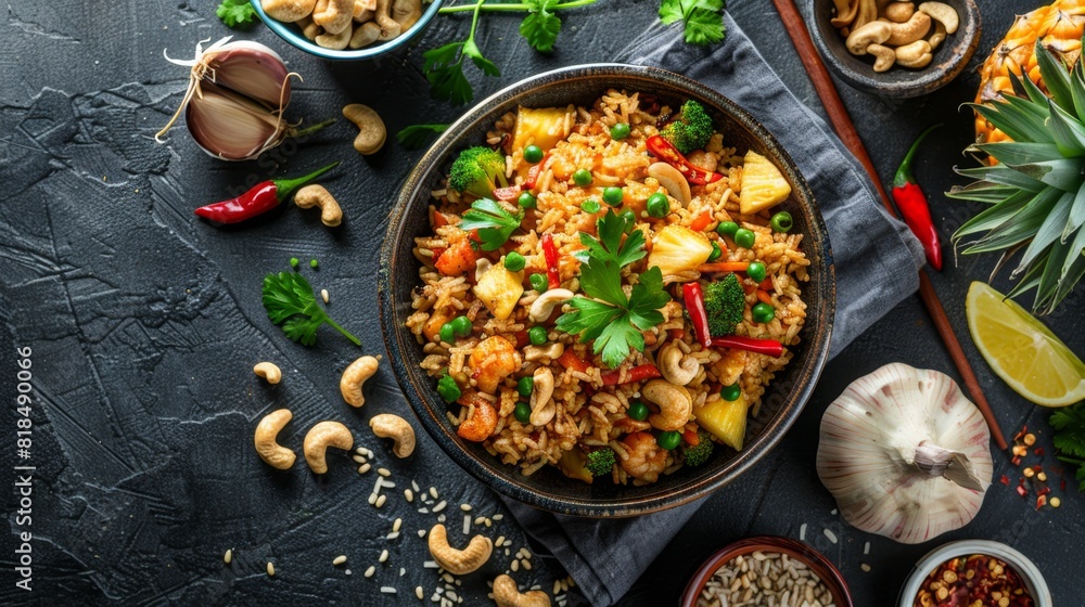Cozy Home-Cooked Thai Fried Rice Meal

