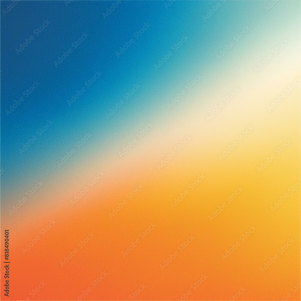 Naklejka premium Abstract color gradient background grainy orange blue yellow white noise texture backdrop banner poster header cover design.