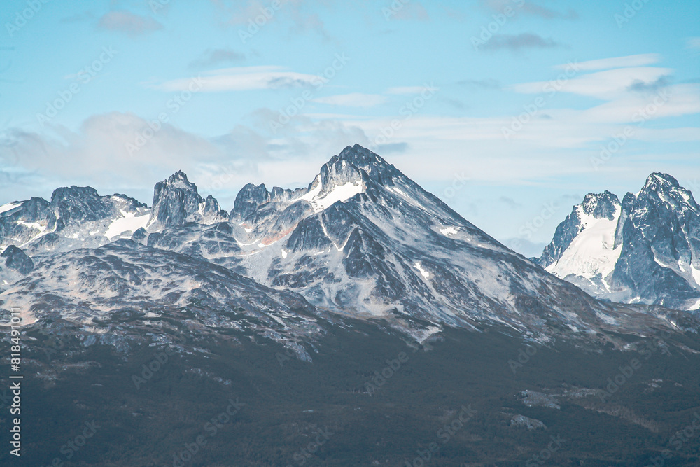 snow covered mountains in winter snow covered mountains in winter