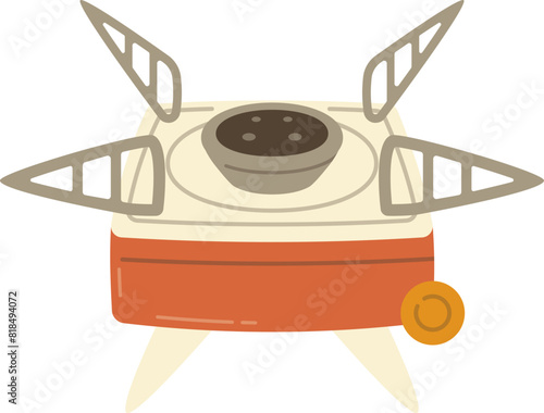 Camping Portable Stove Illustration