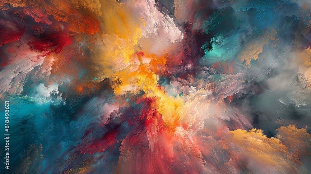 Bold, vibrant mural with stunning visual impact, Ai Generated Bold, vibrant mural with stunning visual impact, Ai Generated