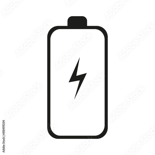 Battery charge indicator icon. Phone charge level. Concepts of battery charge indicator