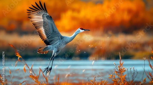 Sandhill Crane Bosque del Apache Wildlife Reserve New Mexico USA photo