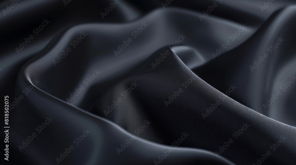 Obraz premium Sleek Neoprene Background - Durable and Detailed Synthetic Black Texture for Designers and Artists