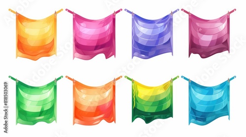 Pride flags flat design front view diversity theme water color Vivid photo