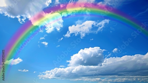 Description  A stock image depicting the Holi festival, where vibrant rainbow colors signify joy and friendship. photo