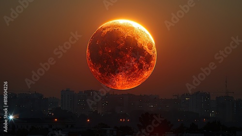 total eclipse.illustration,stock photo