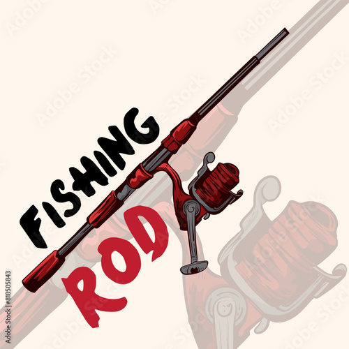 Fishing tournament emblem.crossed fishing rods of fisherman vintage fishing emblems,fishing labels, badges, fishing t shirt design, badge template.