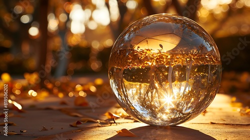 A precious moment inside a golden cristal ball © aiman