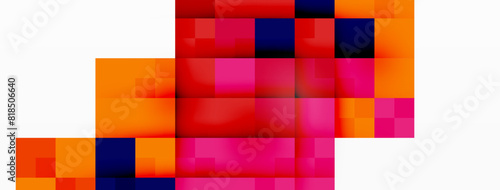 Dynamic colorful squares background. Vector Illustration For Wallpaper  Banner  Background  Card  Book Illustration  landing page