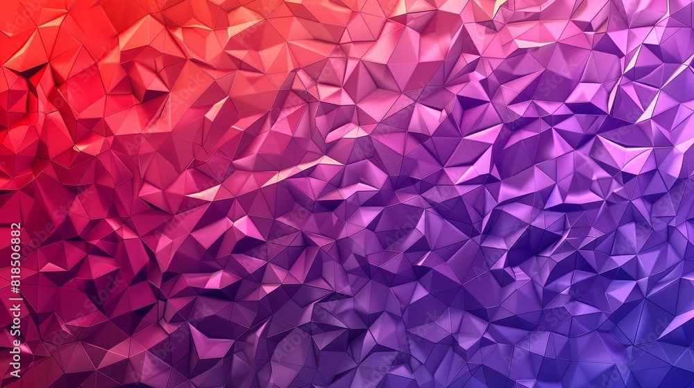 A detailed abstract background with a tessellation of triangles and a gradient from violet to red. A detailed abstract background with a tessellation of triangles and a gradient from violet to red.