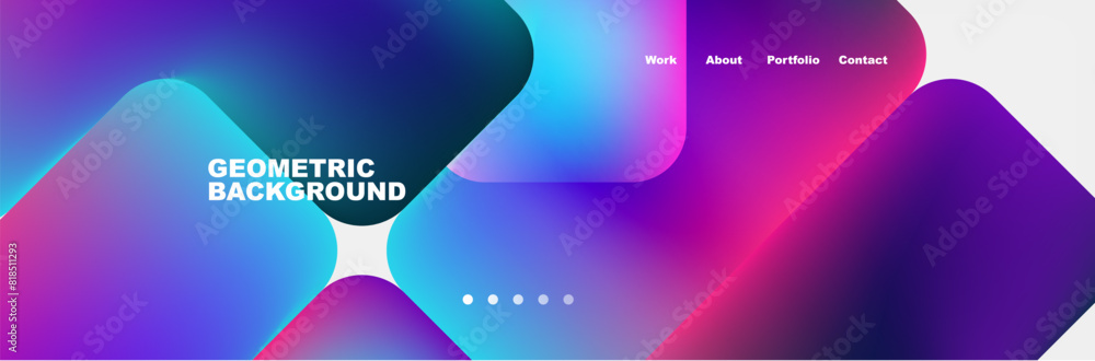 Arrows and squares with bright colors and round angles. Vector Illustration For Wallpaper, Banner, Background, Card, Book Illustration, landing page Arrows and squares with bright colors and round angles. Vector Illustration For Wallpaper, Banner, Background, Card, Book Illustration, landing page