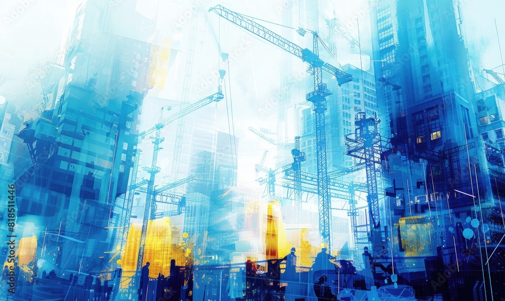 Fototapeta premium Shaping a dual frame depiction