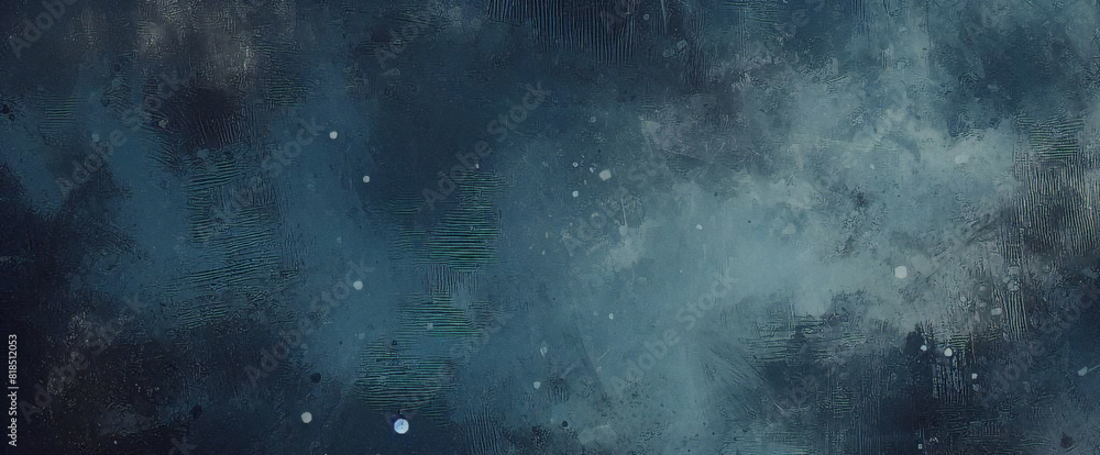 Obraz premium abstract blue background with teal black vintage grunge background texture design with elegant antique paint on wall illustration for luxury paper, or web background templates, old background paint 