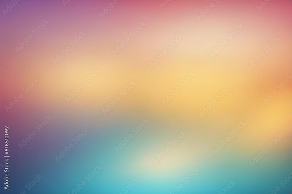 A serene gradient blur backdrop of pink, blue, and orange hues in a smooth, vibrant soothing visual graphic design element, ideal for creative projects. generative ai