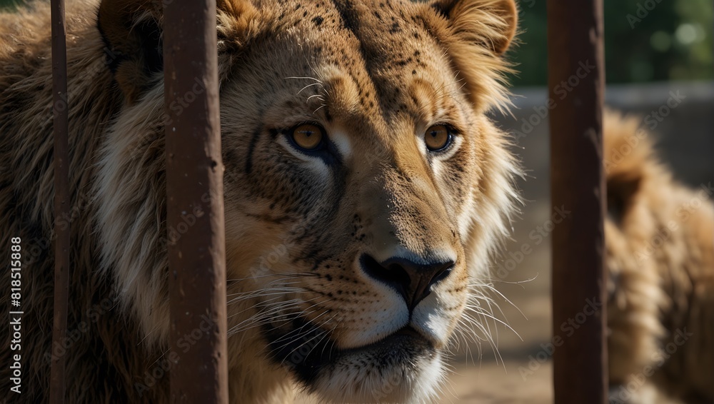 Naklejka premium A narrative from the perspective of a zookeeper, reflecting on the bonds formed with the animals under their care and the ethical dilemmas of captivity ai_generated
