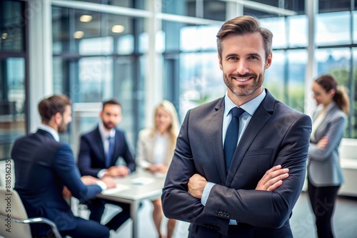 portrait of a smiling business person