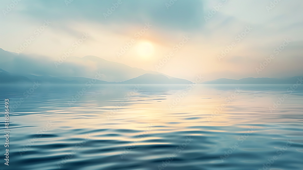 Obraz premium Serenity in Pastel Waters