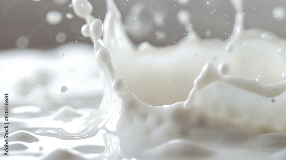 a milk splash with a black background a milk splash with a black background