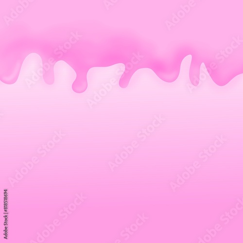 pink cake pink ice cream 