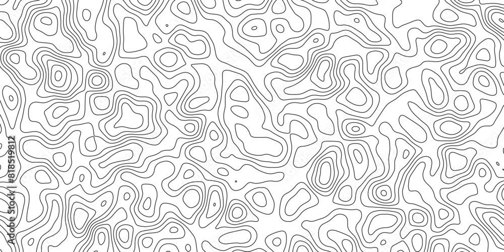 Abstract topology topographic line map Abstract topology topographic line map