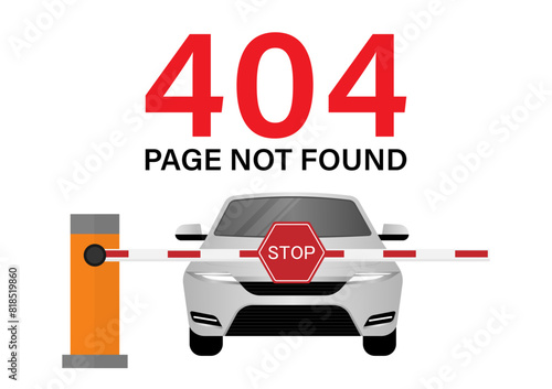 404 Error Page Not Found. Vector Illustration. 