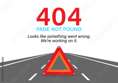 404 Error Page Not Found. Vector Illustration. 