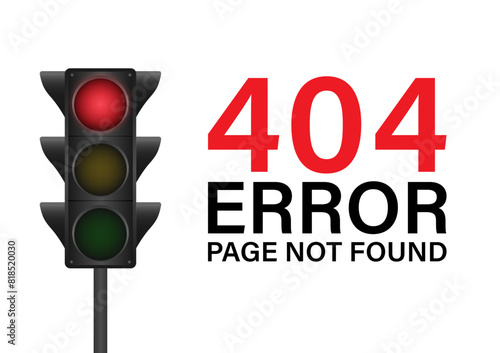404 Error Page Not Found. Vector Illustration. 