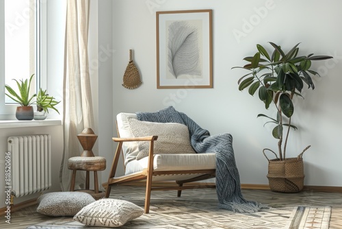 Minimalistic Boho Style Home Interior Design Front Cover Magazine Inspiration