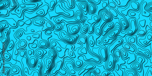 Abstract topology topographic line map 