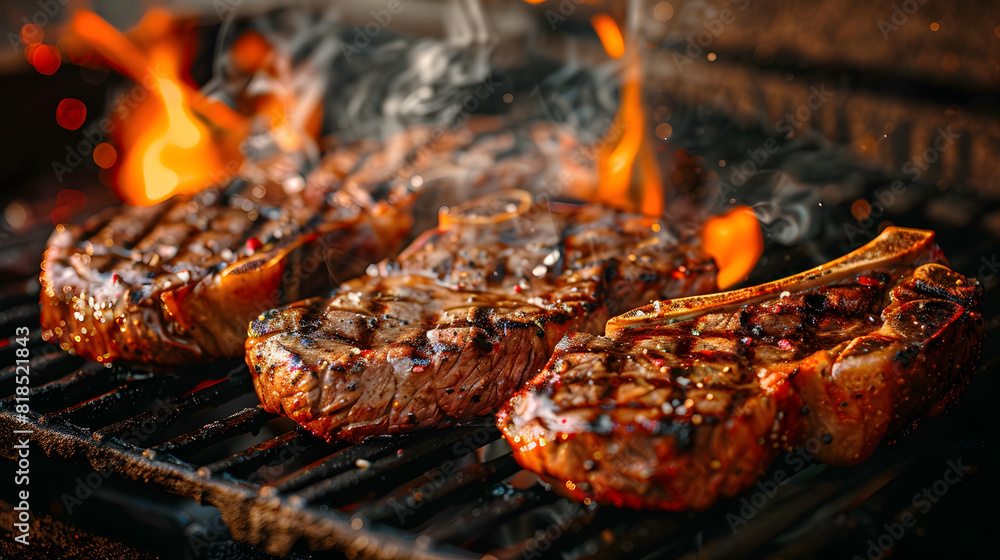 Steak and ingredients for seasoning such as pork, beef, and seasonings and production equipment. Steak and ingredients for seasoning such as pork, beef, and seasonings and production equipment.