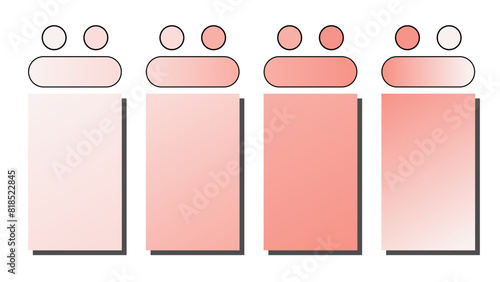Set of vector gradient background. Cover set design with coral, dusty rose, rose quartz, cream color. Beautiful abstract gradient for covers, wallpapers, branding, business cards. Vector illustration