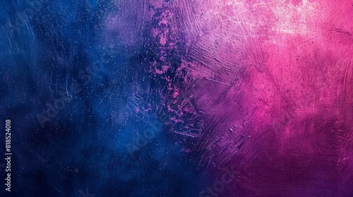 magenta and deep blue gradient with grainy texture abstract glowing background design