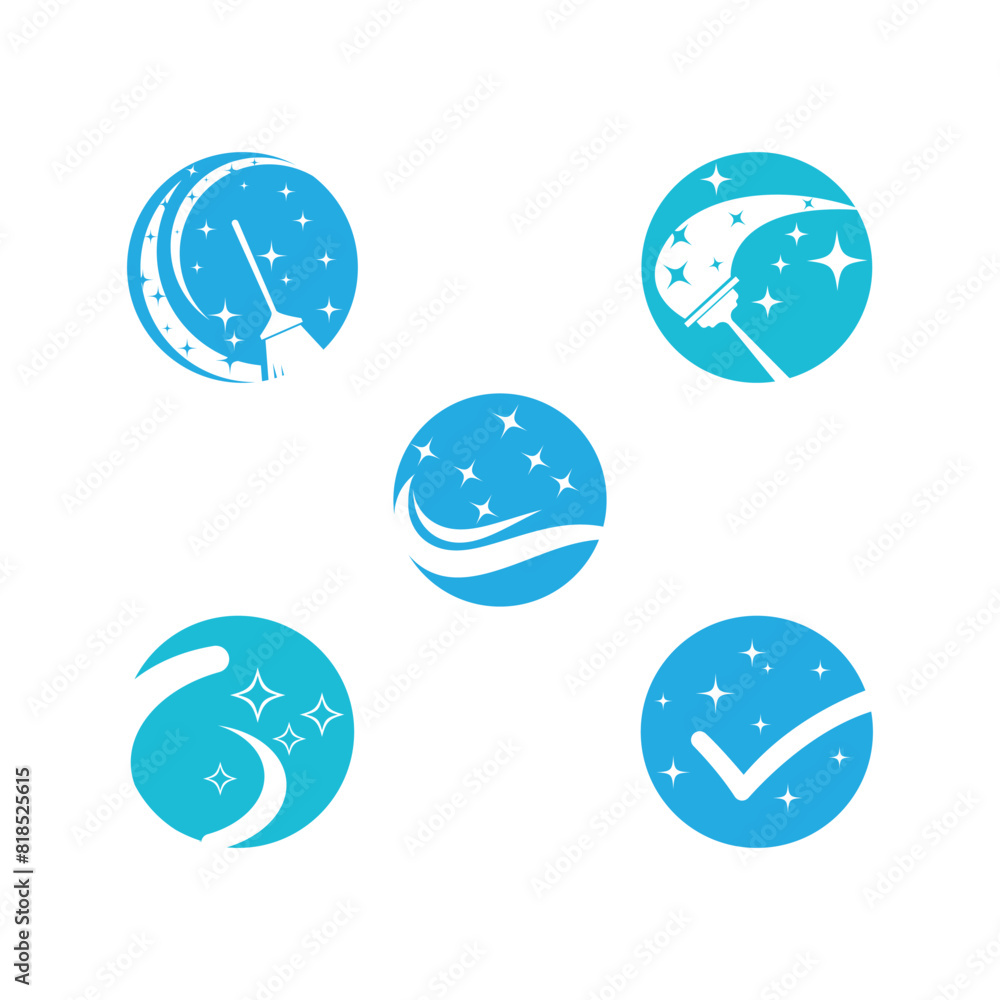 Cleaning logo vector template symbol design Cleaning logo vector template symbol design