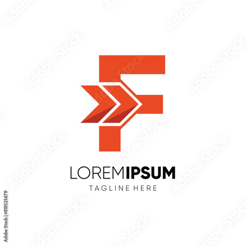 Letter F Forward Arrow Logo Design Vector Icon Graphic Symbol Emblem Illustration Free Download Letter F Forward Arrow Logo Design Vector Icon Graphic Symbol Emblem Illustration - GFXLoad