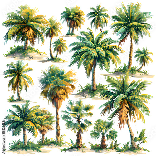 palm trees illustration © RJ