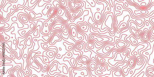 Abstract topography wavy line map.