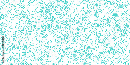 Abstract topography wavy line map.