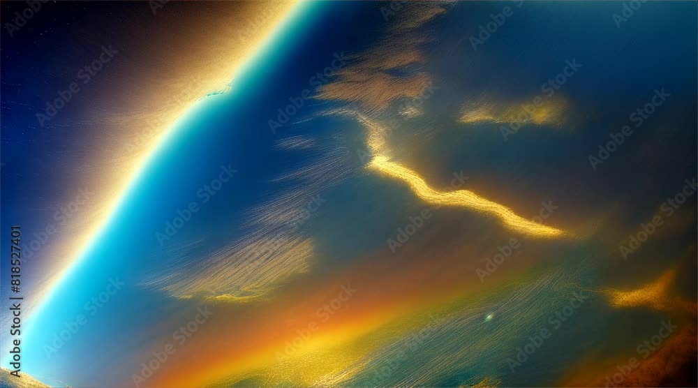 Planet Earth viewed from space with some clouds. 3D illustration Planet Earth viewed from space with some clouds. 3D illustration