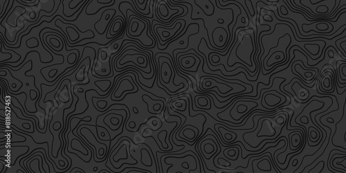 Abstract topography wavy line map.