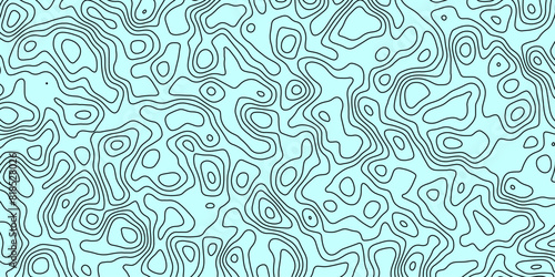 Abstract topography wavy line map.