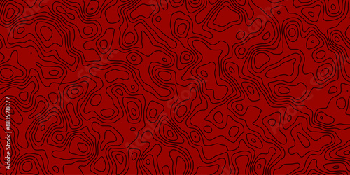 Abstract topography wavy line map.