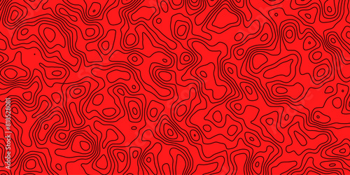 Abstract topography wavy line map.