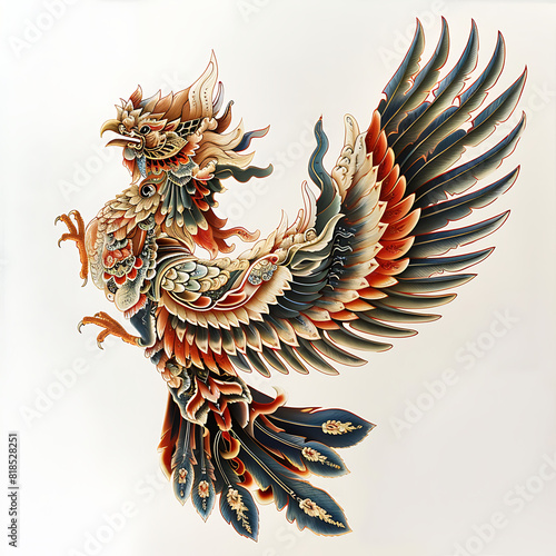 Garuda, a literary animal, shows a creative and charismatic culture