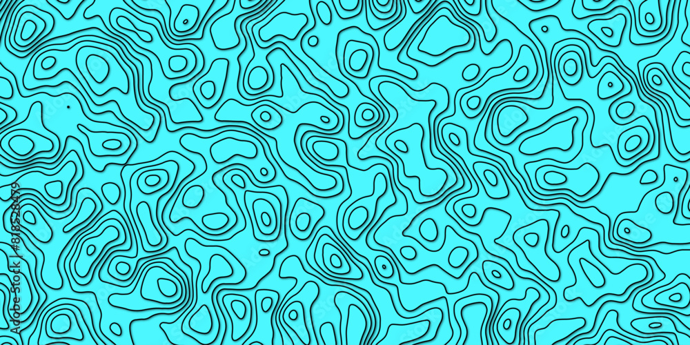 Abstract topography wavy line map. Abstract topography wavy line map.