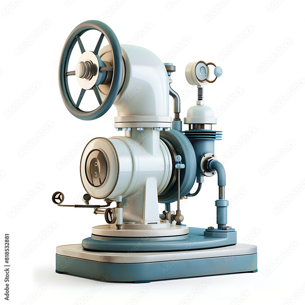 Naklejka premium Air pump, a multi-purpose machine that facilitates mechanic work